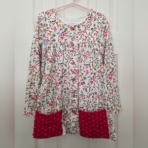 SweetHoney Holiday Reindeer Tunic With Matching Leggings